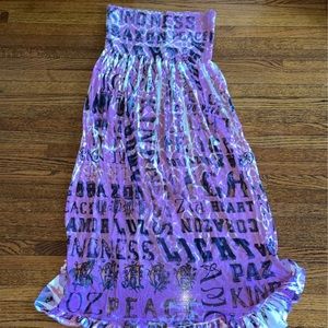 Butterfly dropout beach coverup